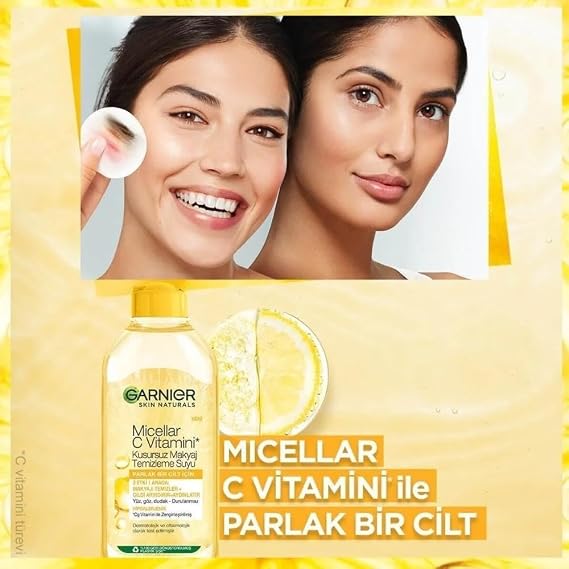 Garnier Micellar Vitamin C Perfect Makeup Removal Water (400 ml)