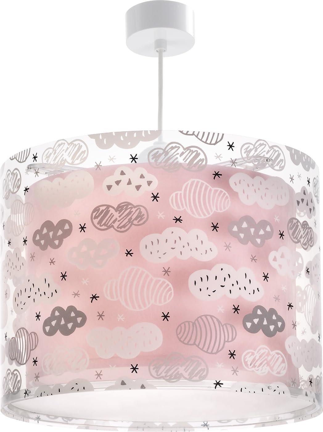 Dalber - Lámpara Colgante Techo Clouds, Rosa