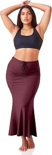 ZORNITSA Women Mermaid Fishcut Stretchable Saree Shapewear Petticoat with Adjustable Drawstring | Finest Microfiber Fabric... Price In India