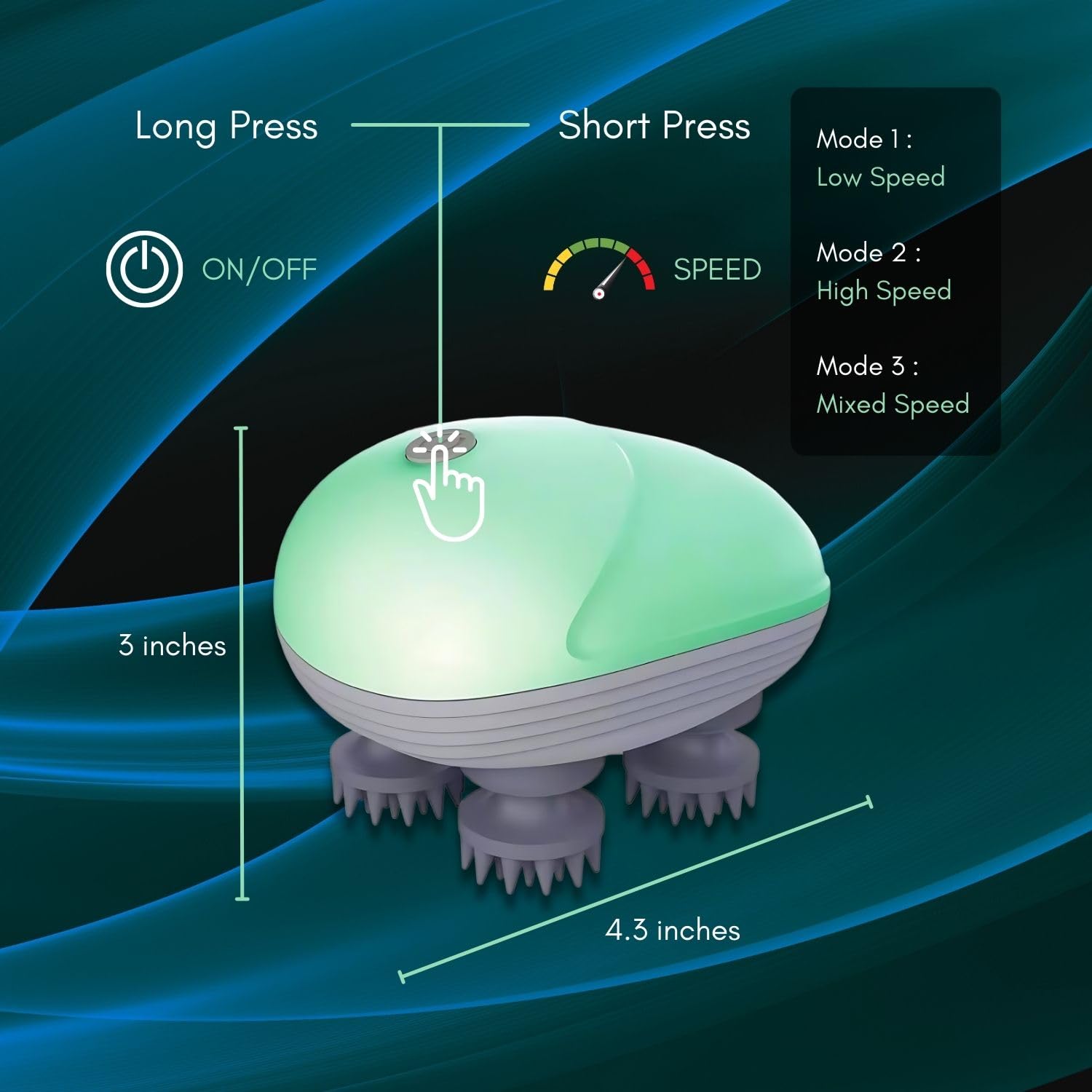 DR PT Scalp Massager | 96 Silicon Kneading Points with Detachable Heads | Scalp, Body & Head Massager for Hair Growth DR PT Scalp Massager | 96 Silicon Kneading Points with Detachable Heads | Scalp, Body & Head Massager for Hair Growth
