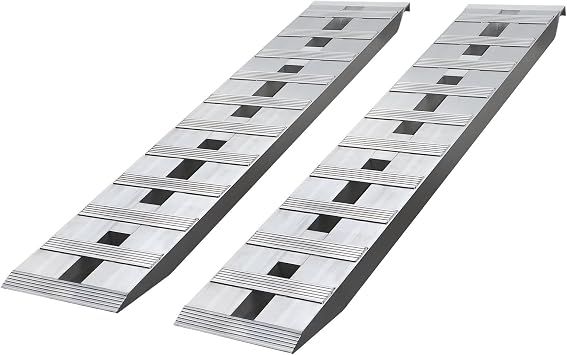 Aluminum Trailer Ramps 6000Lbs Total Load, 2Pcs 60 * 12 in Aluminum Truck Car Auto Trailer Ramps, Heavy-Duty Loading Ramps for ATV/UTV, Trucks, Auto Hauler, Motorcycle