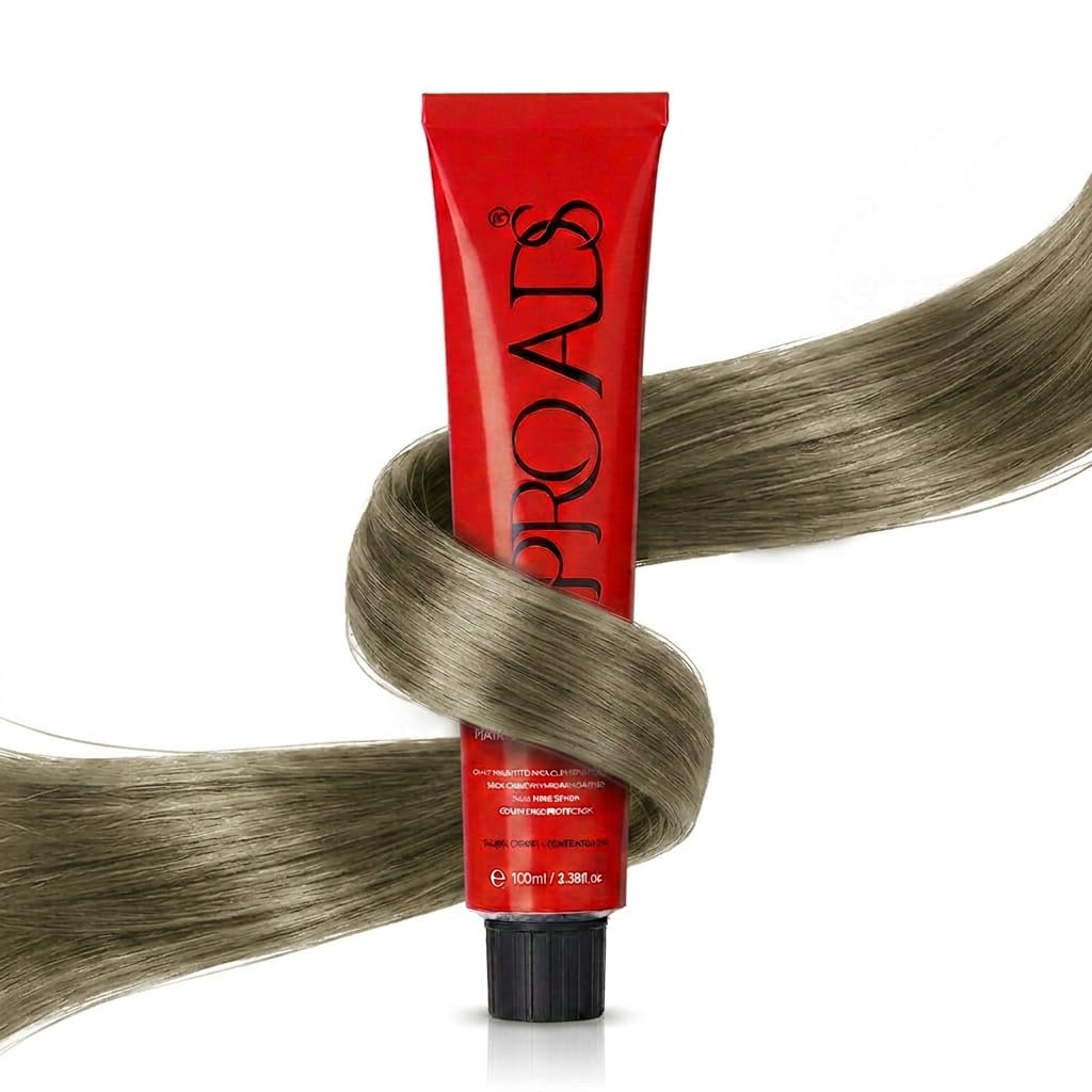 PROADS Biotin Hair Color 8.2 Light Blonde Matt | Grey Coverage | Added Shine | Scalp Care | Low Ammonia & Low MEA | Salon Expert Formula - 100ml-picture-30