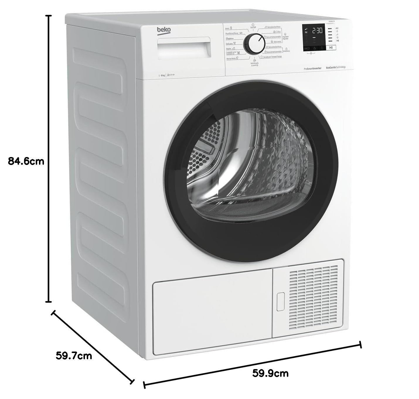 Beko Secadora DS8512CX 8K A BC DSP