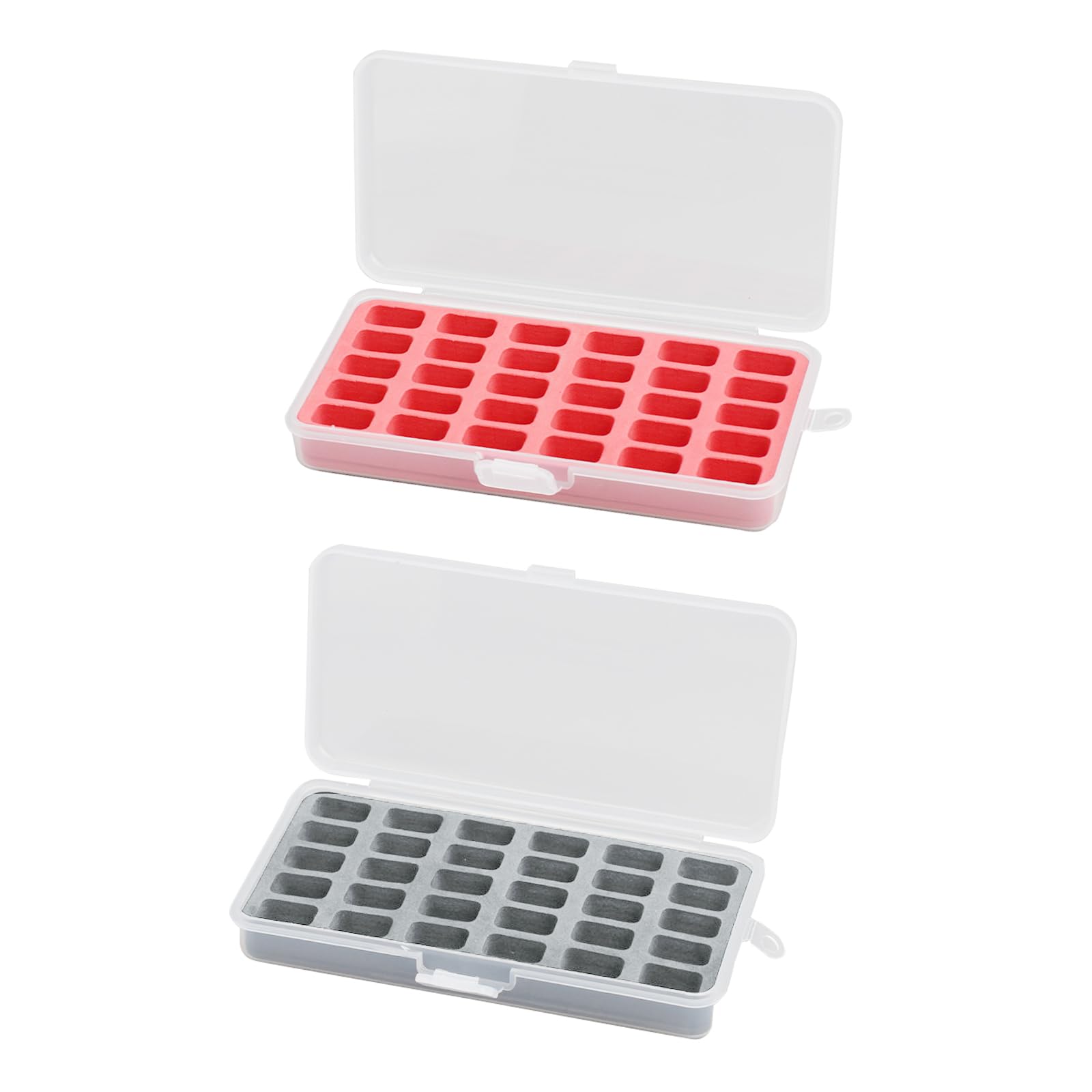 carotoe Bobbins Organisers 30 Grids ABS Efficient Organization Bobbins Easy to Use Dustproof for Daily Home Travel 2 Pcs