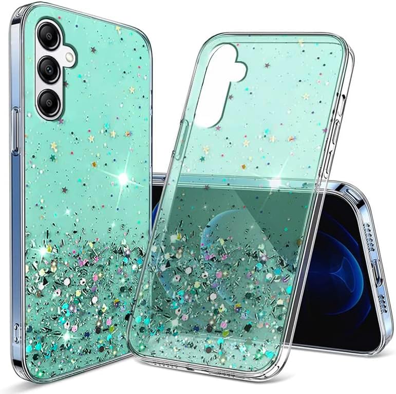 VONZEE® Glitter Case Compatible with Samsung M14 5G, Non Moving Glitter Stars Cover Soft TPU + Hard PC Bumper Bling Cover for Women Girls Protective Shockproof Phone Case (Black) (B0CJF6LFMZ) Amazon Price History, Amazon Price Tracker