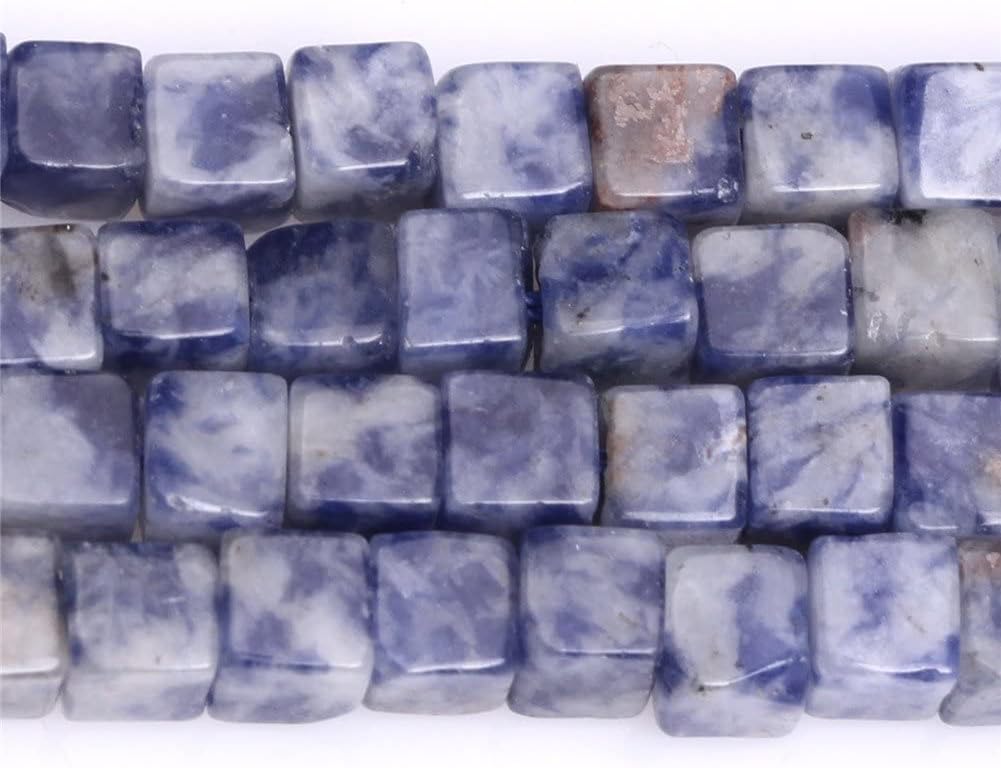 4mm Natural Semi Precious Square Sodalite Gemstone Beads for Jewelry Making Strand 15" - Image 3