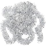 COOLBOTANG メッキモール ガーランド クリスマス 飾り キラキラモール 10m ガーランド 誕生日 部屋 新年 happy new year 冬 winter snow 飾りキラキラモール クリスマスツリー ガーデン装飾籐 藤蔓 christmas tinsel garland デコレーション パーティー イベント 結婚式 2次会 新年会 花輪 リボン 幼稚園 教室 カラーバー モール