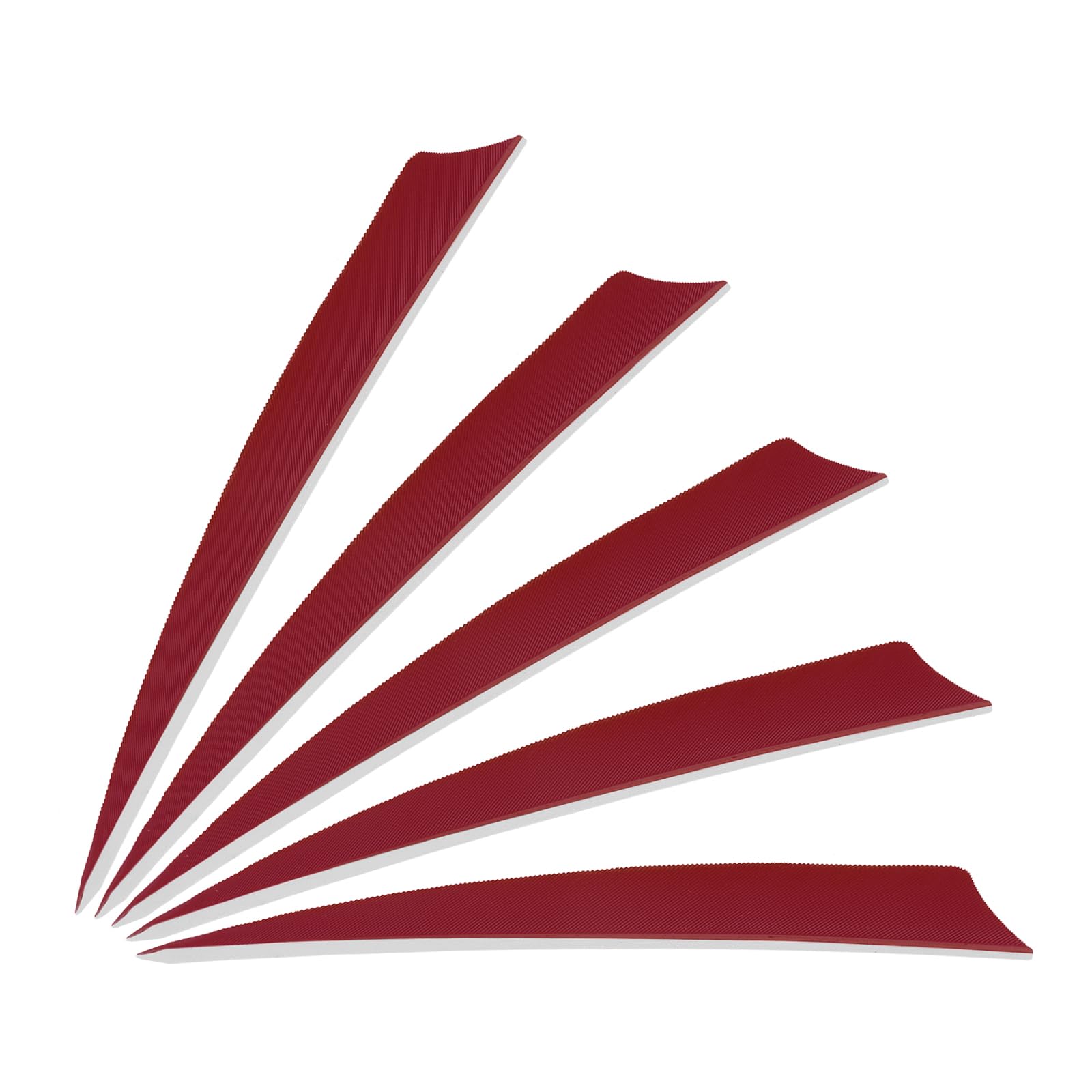 PATIKIL Arrows Vanes 5 Inch, 25 Pack Right Wing Arrow Feather Turkey Fletching Archery Accessories for DIY Target Shooting Hunting, Red