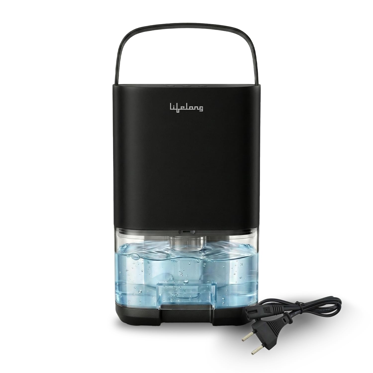 Lifelong Dehumidifier for Room Moisture Absorption | Quiet <45dB, 1000ml Water Tank with RGB LED Light | Drain 350ml/Day Capacity, Auto shutoff | Ideal for Bedroom, Bathroom, Spaces upto 165 Sq.ft