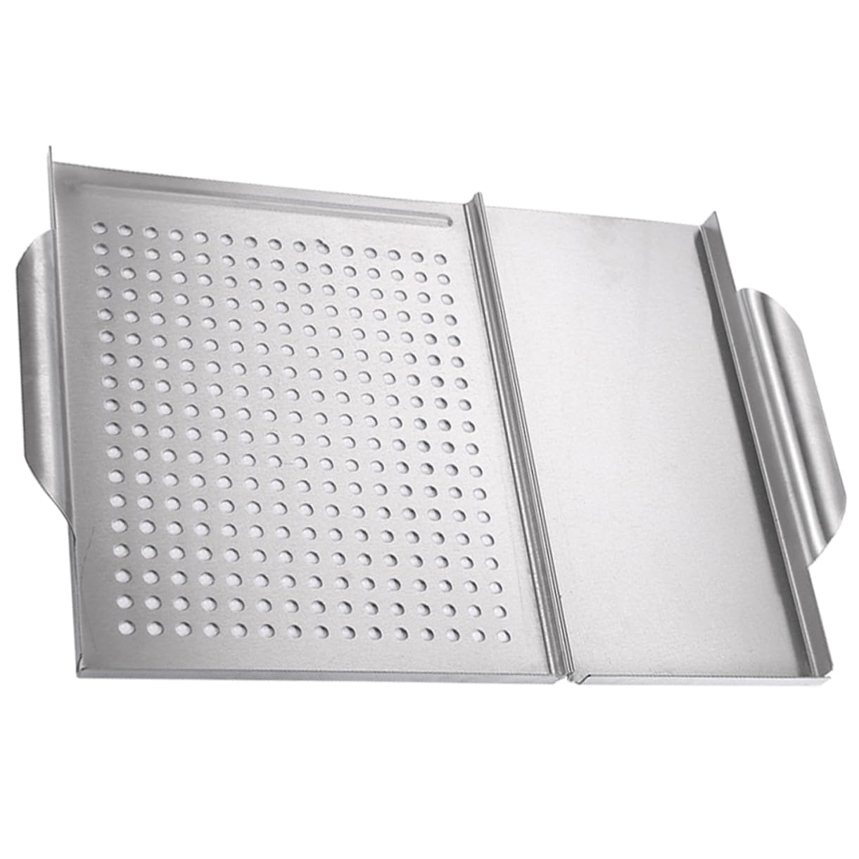 Abaodam Hollow Grill Pan Easy-clean Bbq Tray Stainless Steel Griddle for Gas Grill