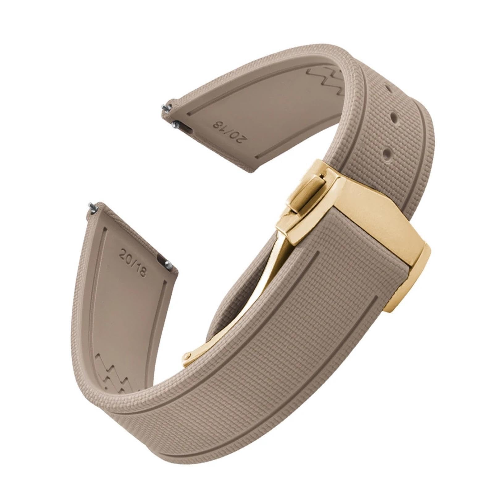 1 cinturino for orologio in gomma FKM da 18-22 mm a sgancio rapido