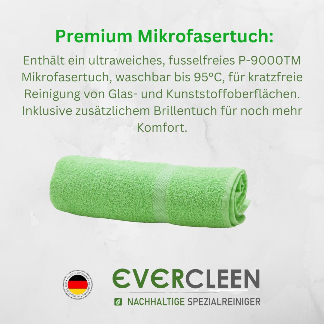 9-teiliges Reinigungsset – 3X500ml Bildschirmreinigungsspray + 3X Mikrofasertuch | Für Smartphone, Laptop, Tablet, TV, Monitor, LCD, LED, OLED, TFT, Uhren +3XBrillentuch