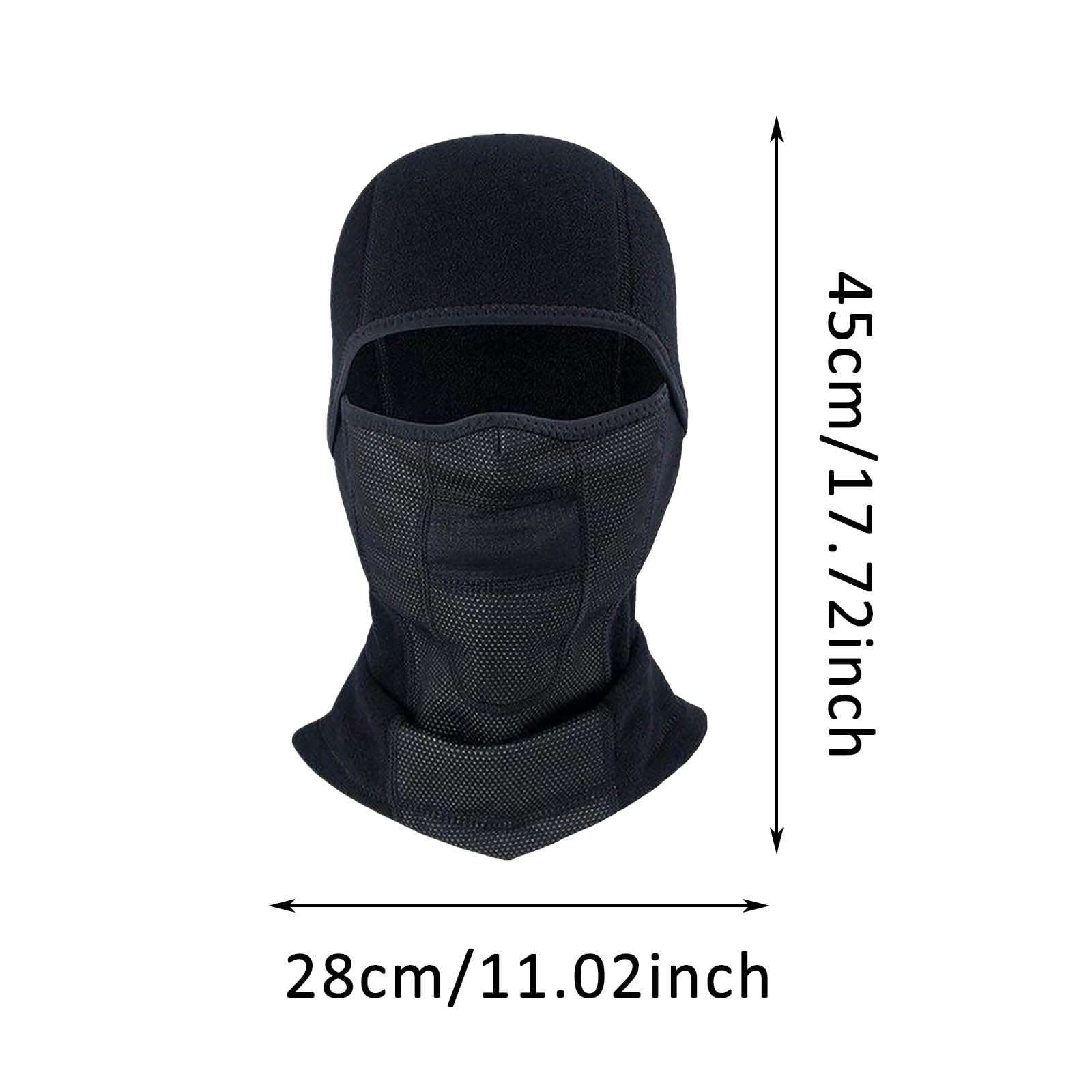 Cagoule de ski coupe-vent pour homme, couvre-visage chaud par temps froid, idéal pour le ski, le snowboard, la moto et la pêche sur glace, 1 pièce