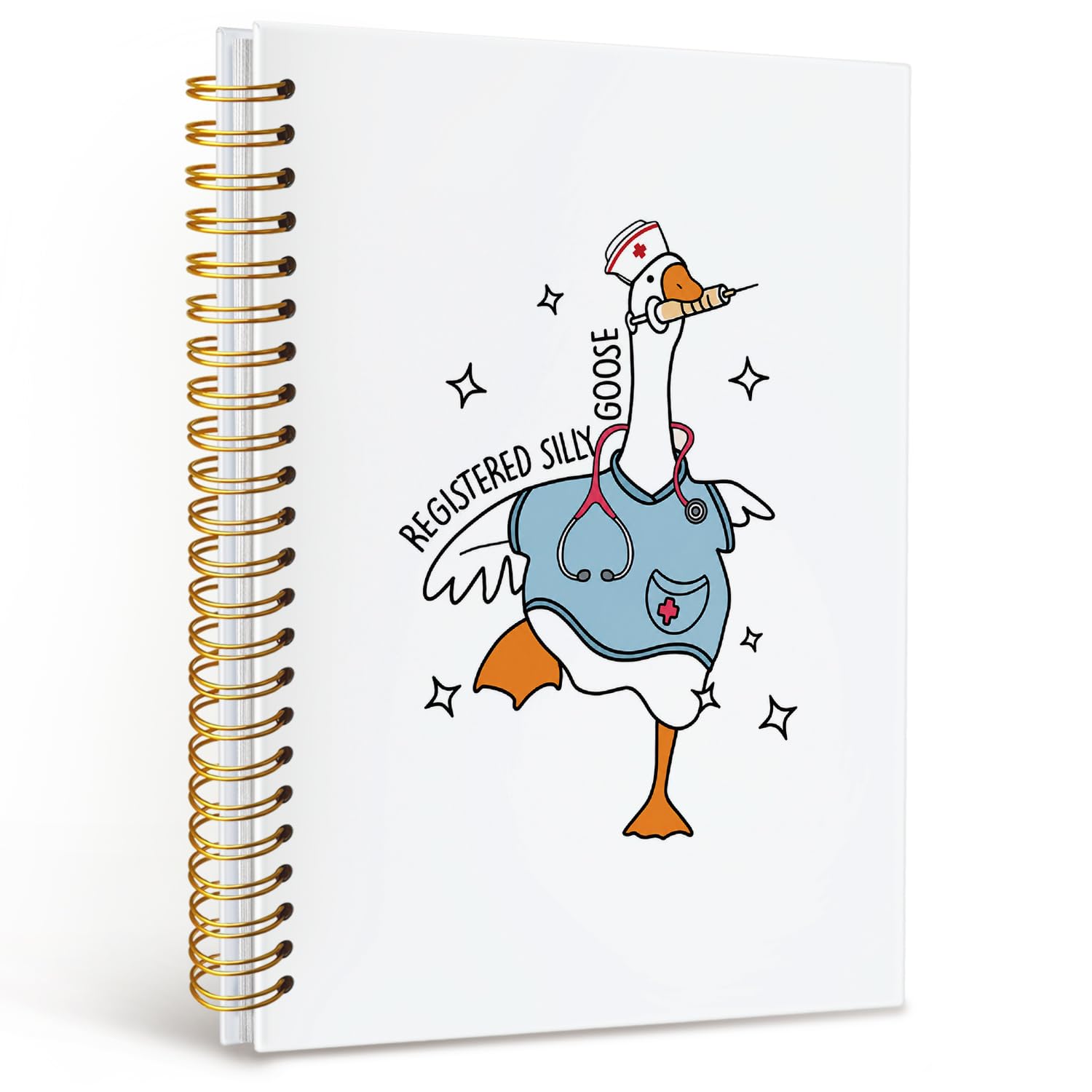 FHUJROY Silly Goose Registered Nurses Spiral Notebooks Nurse Appreciation