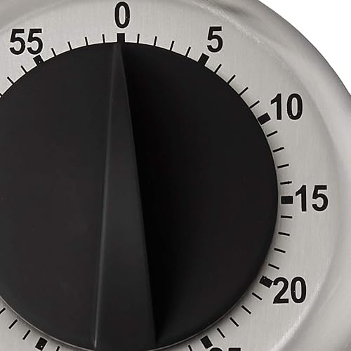 Miniatura 4 de CDN Temporizador mecánico compacto de 60 minutos  Dial de 2.5 pulgadas fácil de leer  Alarma fuerte de 3 segundos  Ideal para cocinar u hornear