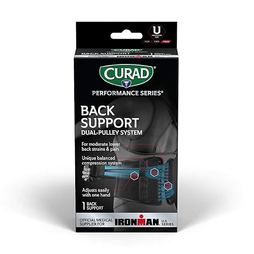 CURAD Performance Series Ironman Soporte de espalda con sistema de doble polea, tamaño universal, 1 unidad