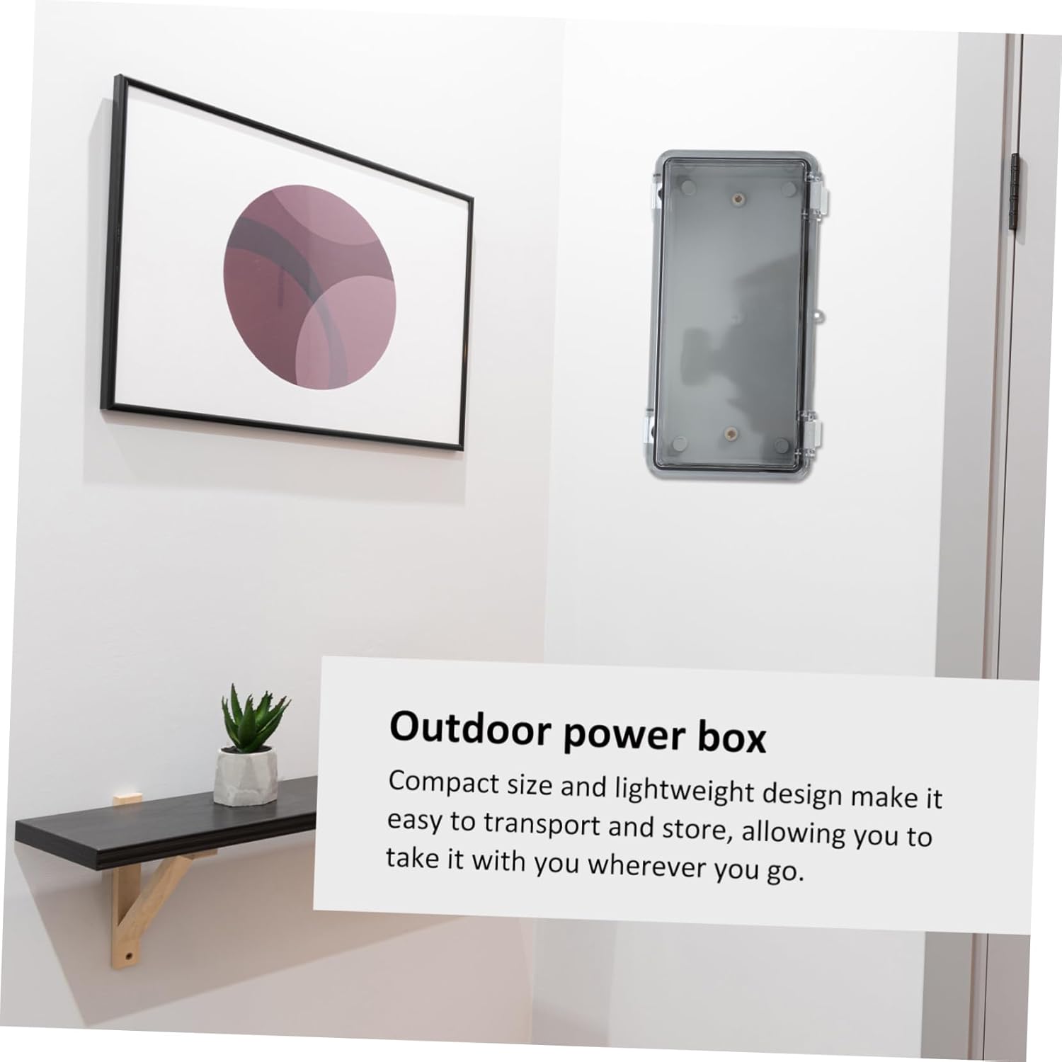 Gatuida 4pcs Junction Box Weatherproof Electrical Box for Outdoor Use Material for Secure Cable Connections for Garden and Street Lighting