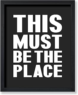 Poster Master This Must Be The Place Poster - Typography Print - Black &...