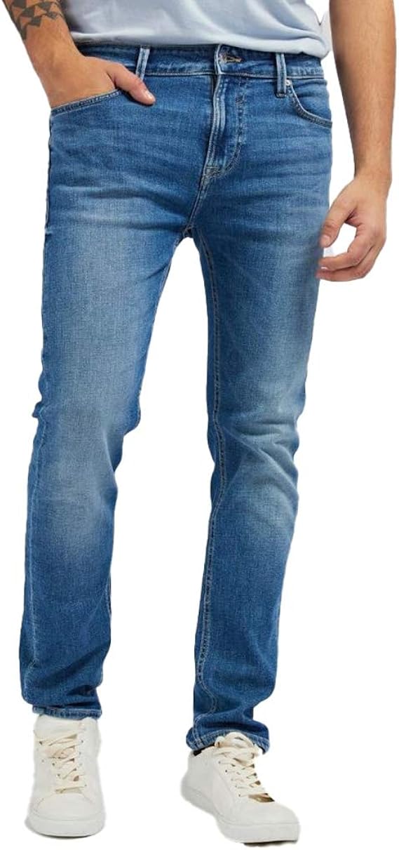 Guess Men's Jeans 5 Pockets Slim Blue Denim M1RAN2D4B71DUKS Blue