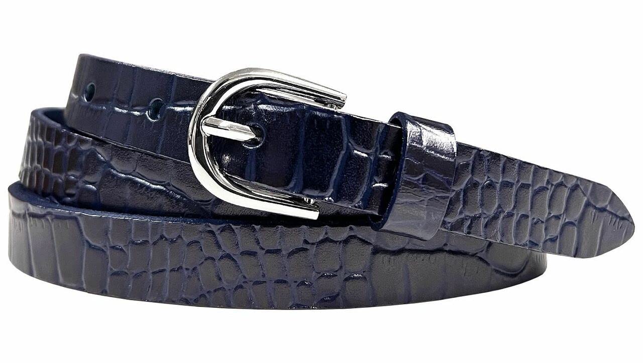 Genuine Full Grain 100% One Piece Leather Casual Belt Strap (1-1/8") / Women's Dress Belt (3/4"),Multi-Style Options