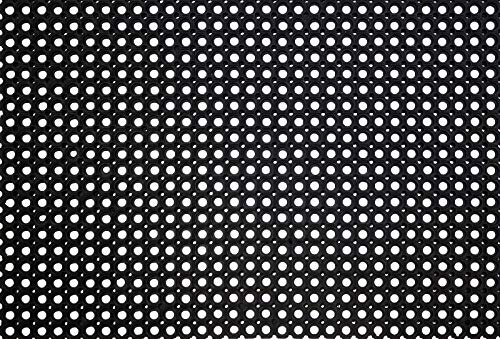 ID Mat M10 Caillebotis Caoutchouc Noir 120 x 80 x 1,7 cm