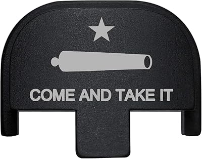 NDZ Performance Rear Slide Cover Back Plate for Smith & Wesson Self Defense S&W SD9 SD40 VE 9mm .40 Black Custom Laser Engraved Image: Come and Take It Cannon