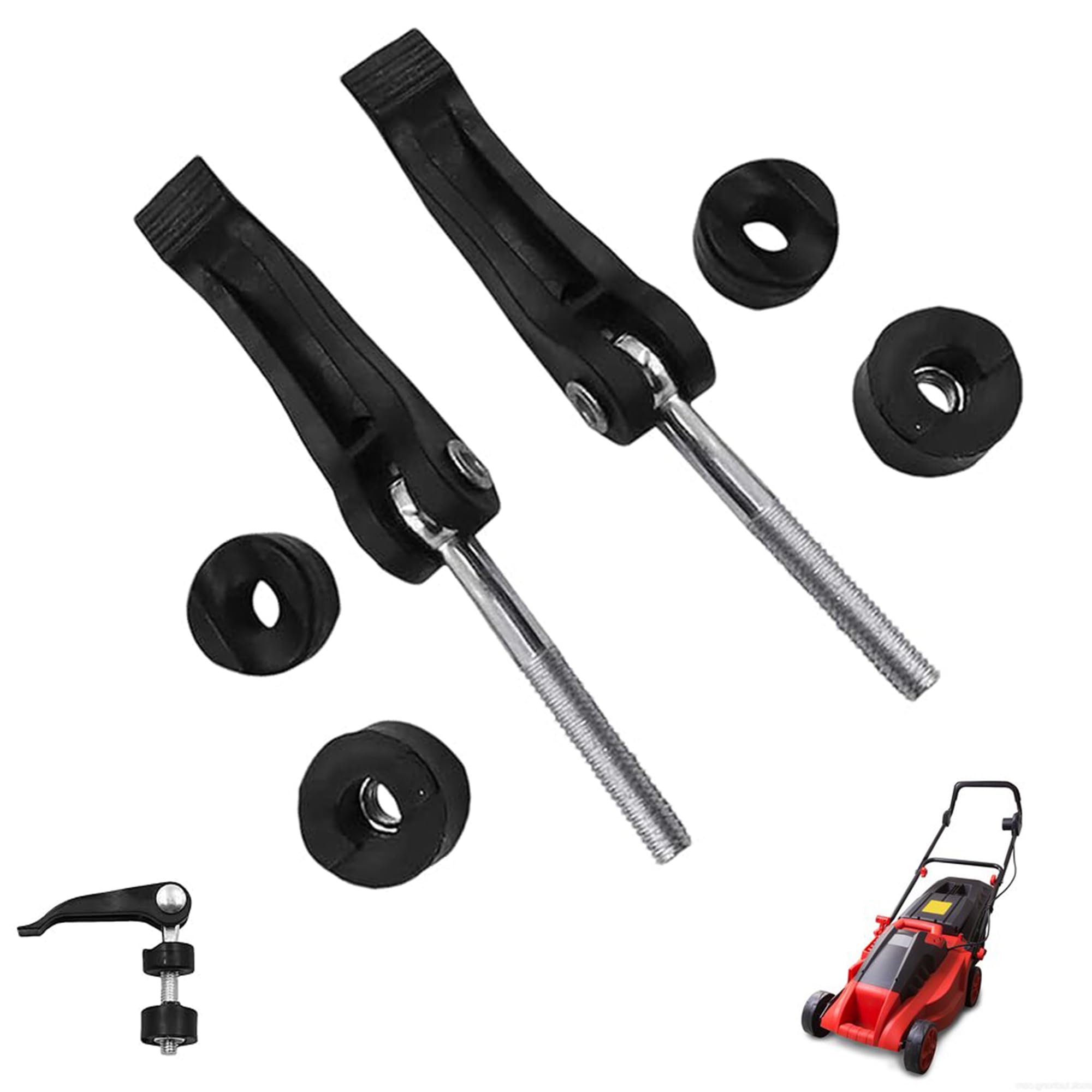 LONGHAO2 Pcs Mower Replacement Bolts Handle Nut Screw Handle Knob Nut Screw Bolt for Lawn Mower with Screw Knob, for Spare Parts for Lawn Mower