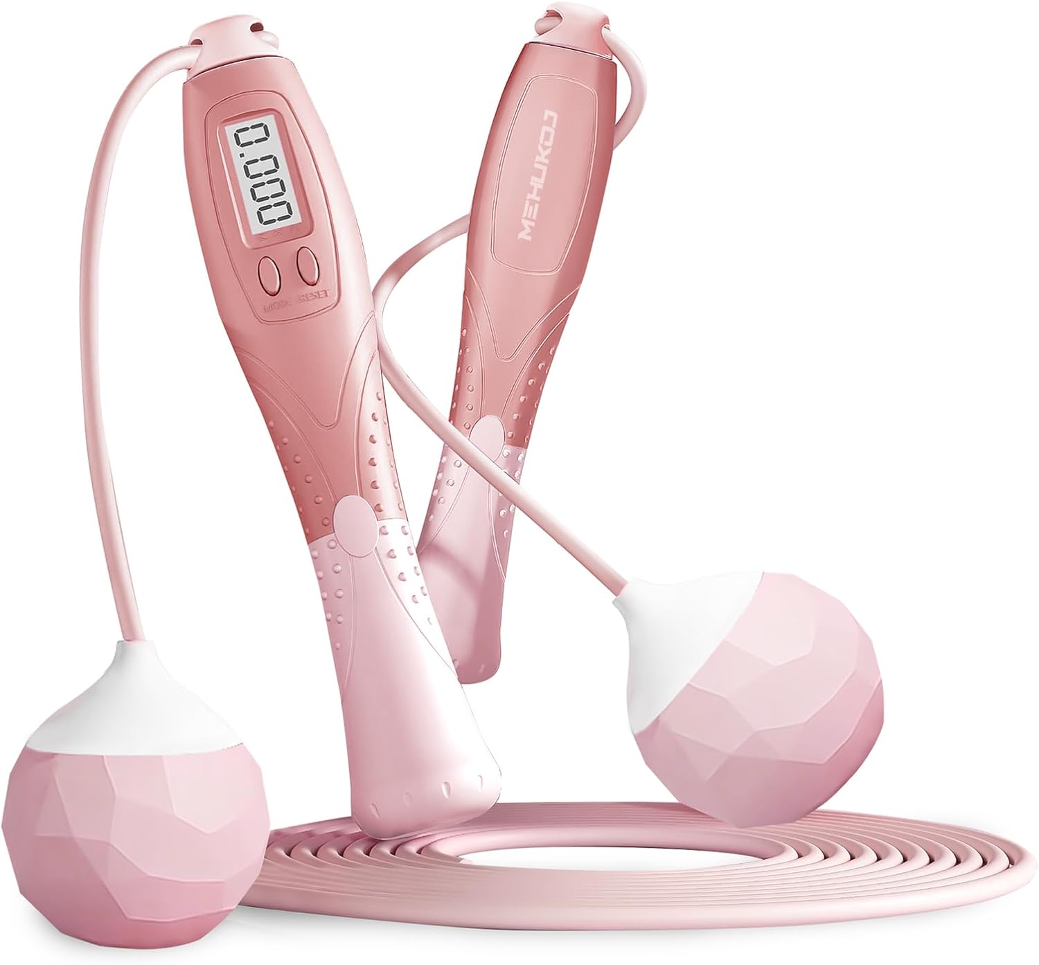 Jump Rope With Counter – Cordless Ropeless Skipping for Fitness Training – Speed Rope With Digital Handle for Exercises – Men, Women and Kids – Wireless Indoor Outdoor