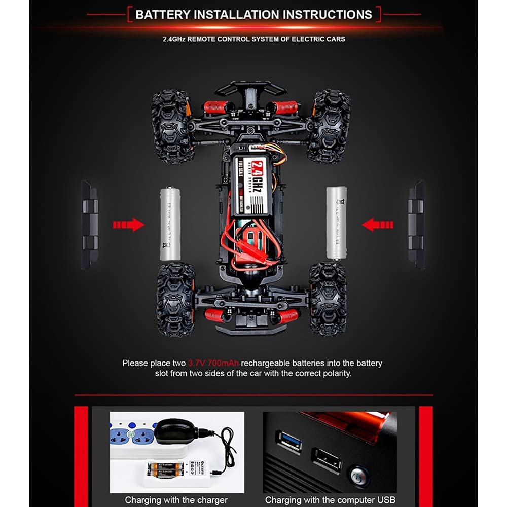 クローラーRC Amazon.co.jp: 1:22スケール大型ロックRCクローラー - 4WDオフ