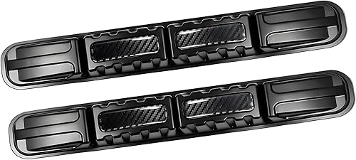 Parche anticolisión protector de parachoques de automóvil, tira universal antiarañazos para parachoques delantero y trasero (patrón de fibra de