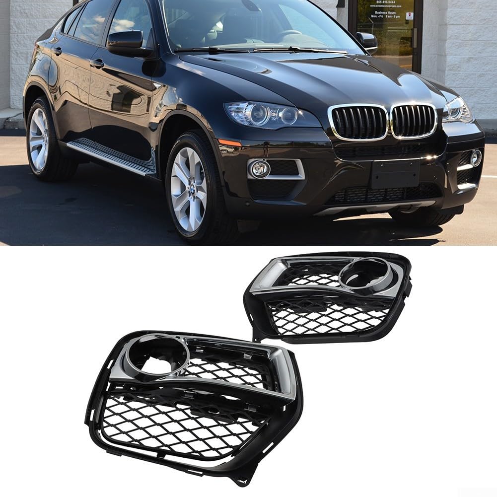 ABS Kunststoff Stoßfanger Rahmen Schwarz für BMW X6 für e71 ABS(Right) | Perfekte Passform, einfache Installation, OEM-kompatibel, langlebiges Design, schwarze Optik