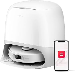 roborock Qrevo Curv S5X Robot Vacuum and Mop, 18500 Pa, Zero-Tangling System, FlexiArm Side Brush&Mop, 75°C Hot Water Mop Washing, Intelligent Dirt Detection, Self-cleaning Multifunctional Dock 3.0