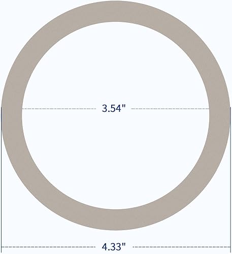 Miniatura 5 de Kone Anillos de sellado de juntas de colador de fregadero, paquete de 4 arandelas y tuercas de bloqueo para desagües de fregadero de cocina de 3-12