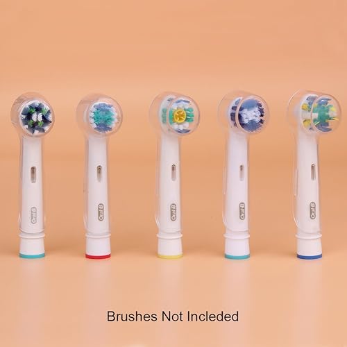Miniatura 7 de Paquete de 8 fundas para proteger los cabezales de cepillo de dientes eléctrico Oral-B  Conveniente para viajar y más sanitario para mantener los