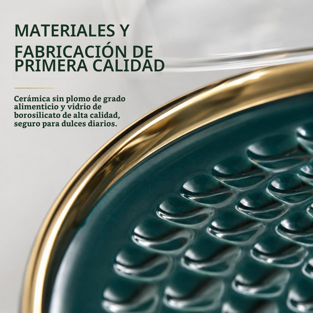 Soporte de cerámica para tartas, tapa de cristal, plato de porcelana, soporte para tartas, tapa para tartas, tapa de cristal, tapa de queso, tapa para alimentos, 30 cm
