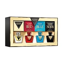 GUESS Set Regalo Profumi Donna – 4 Mini Eau de Toilette (7,5 ml ciascuno): Seductive, Red, Blue, Noir