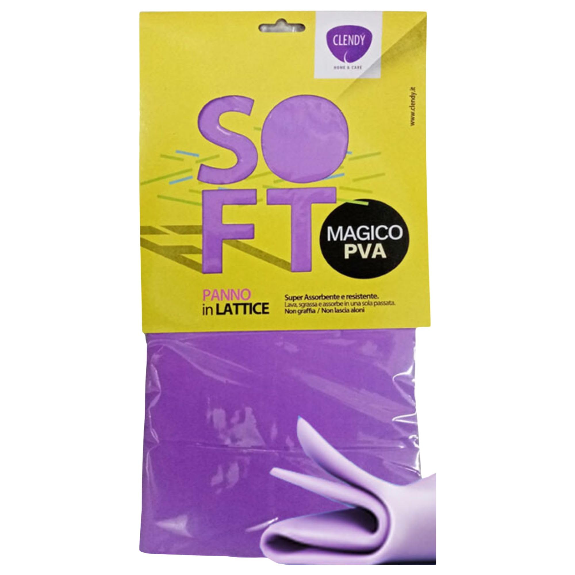 SET: 3x Detergente Spray BAGNO EXTRA BRILLANTE, Elimina i Residui Di Sapone, Con Azione Anticalcare 625ml + Panno SOFT In Lattice, Formato 30x30cm