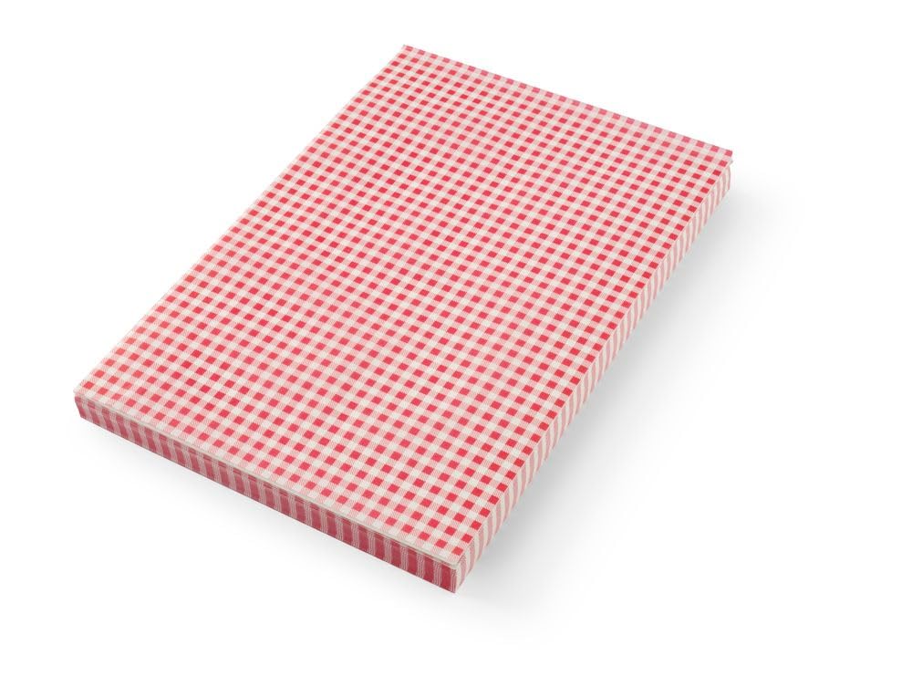 HENDI Set de table en papier sulfurisé - motif à carreaux - 420x275 mm