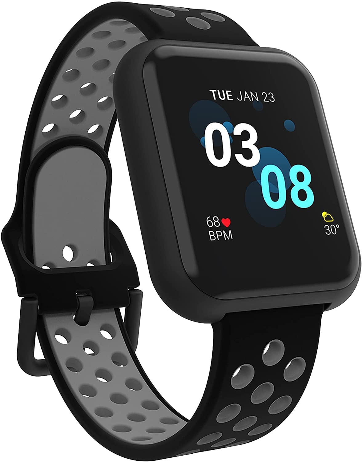 iTOUCH Air 3 Smartwatch Fitness Tracker with Heart Rate Tracker, Step Counter, Notifications, Sleep 