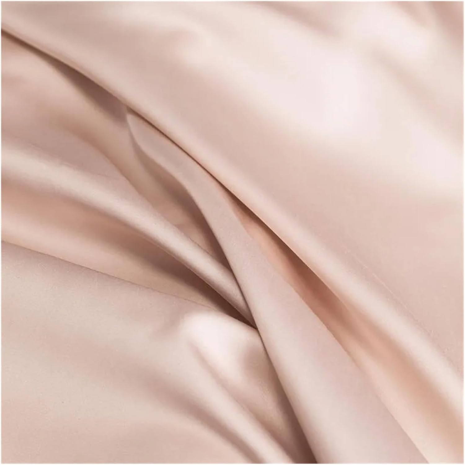 Bed Four Pieces Set 600TC Reversible Cream Brown Duvet Cover with Zipper Ties Soft Cooling Bed Fit Sheet Pillowcases Bedding Set(D,Fitted Bed Sheet-Queen 4PCS)