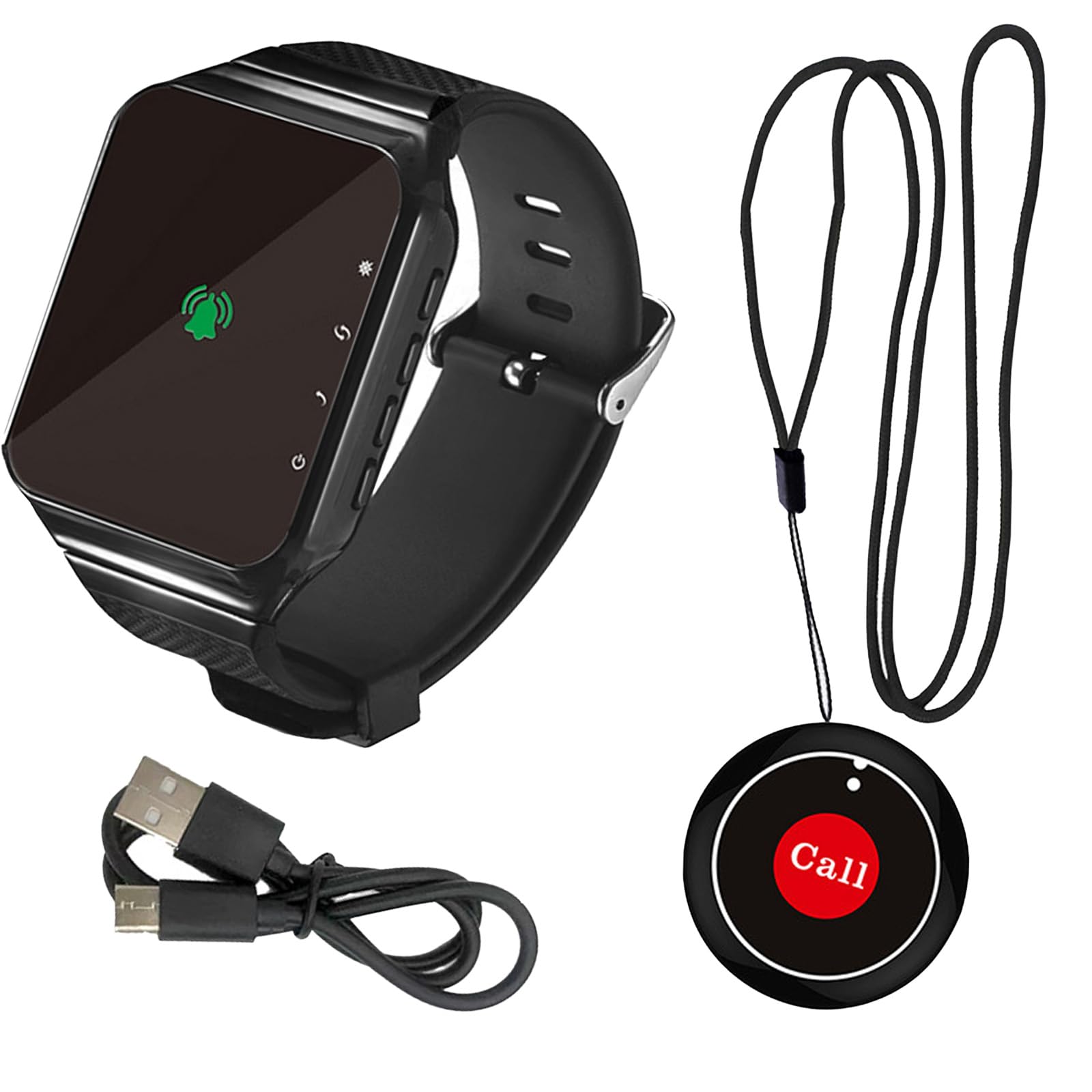 Dispositif Poignet D'alarme Rechargeable pour L'hôpital Use sans Fil Systèmes Pager Receiver Récepteur Infirmier Notification Dispositif