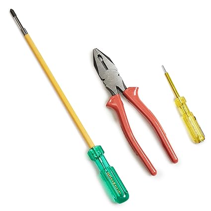 Taparia TK-077 16218, 813, 903Ibt Insualated Screwdriver 2 In 1, Line Tester, Combination Plier 8