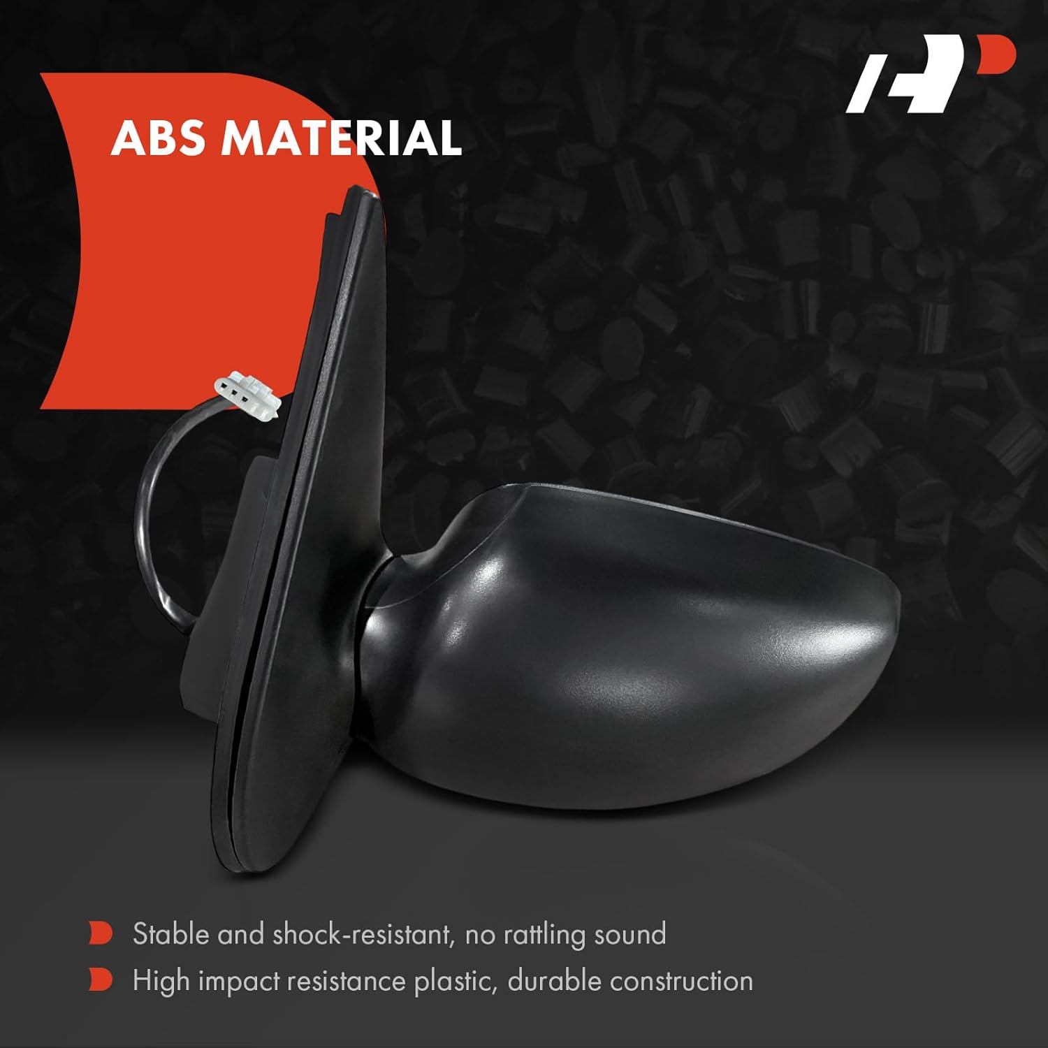 A-Premium Driver Side Power Door Mirror - Compatible with Nissan Quest & Mercury Villager, 1999 2000 2001 2002 - Non-Heated Power Folding Black Outside Rear View Mirror