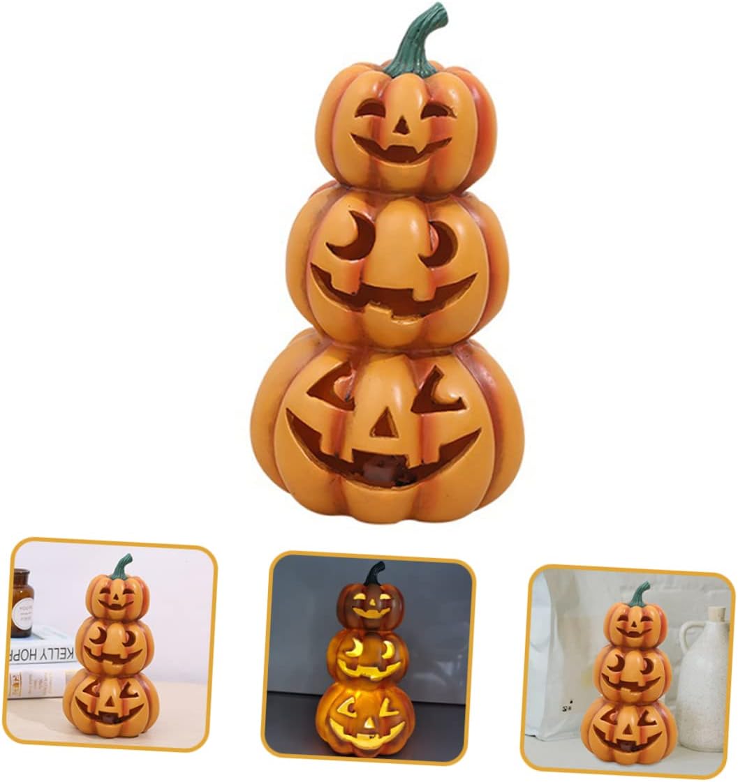 Halloween Pumpkin Night Light Decorative Lamp for Home Bar Parties Lantern Decor Versatile Indoor Table Decoration for Festive Ambiance