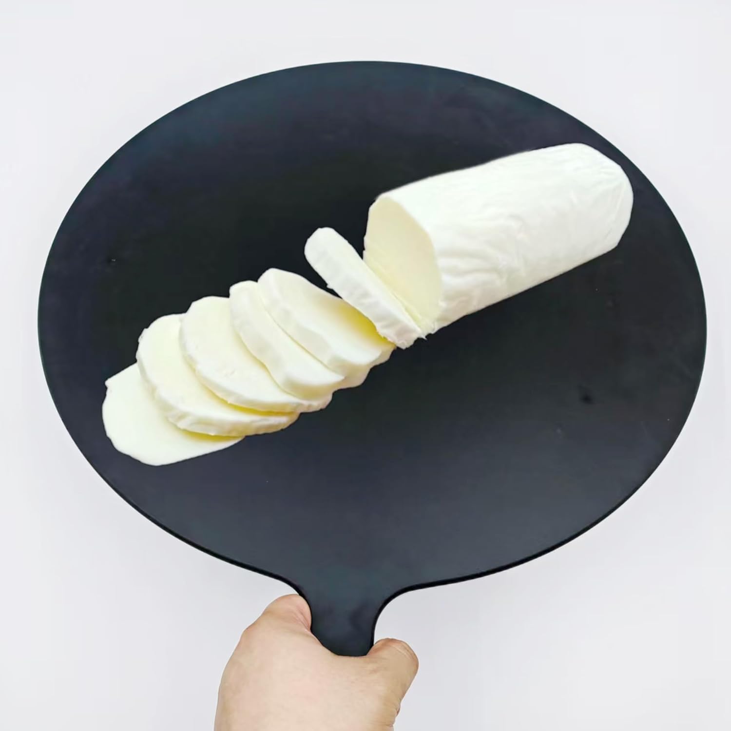 Black Pizza Board 20”X16” Round Pizza Cutting Board Pizza Serving Board For Kitchen Charcuterie Board Wood Fiber