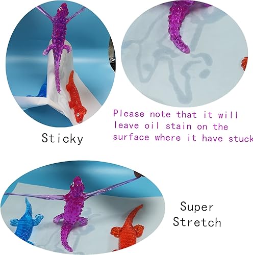 Miniatura 2 de Paquete de 5 juguetes esponjosos súper elásticos de serpiente pegajosa, relleno de bolsas de regalo, premios de aula, cumpleaños, recuerdos de fiesta