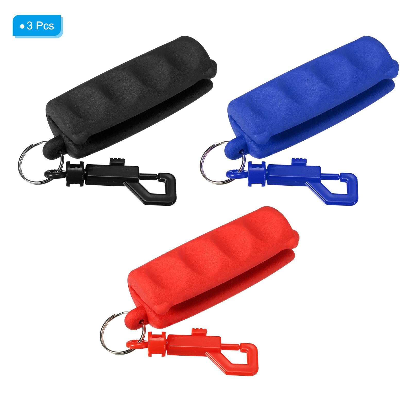 PATIKIL Archery Arrow Puller, 3 Pack Rubber Target Pulling with Belt Clip for Shaft Bow Shooting Black Blue Red - Image 3