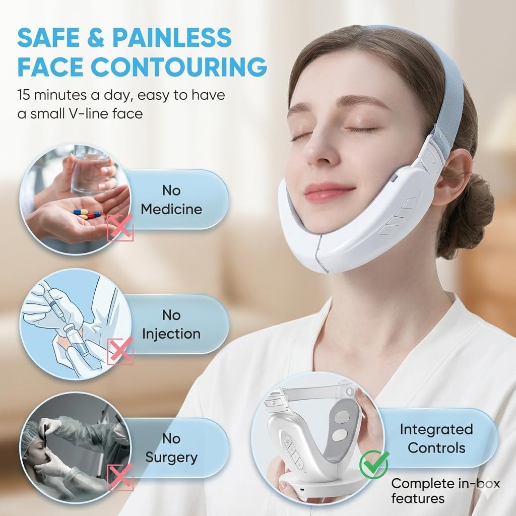 V Line Face Slimming Device for Women & Men – EMS Microcurrent