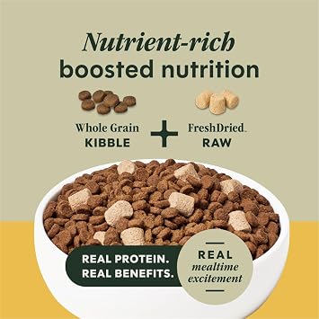 Instinct RawBoost, Natural Dry Dog Food with Freeze-Dried Pieces, Whole Grain Recipe - Real Chicken & Brown Rice, 20 lb. Bag