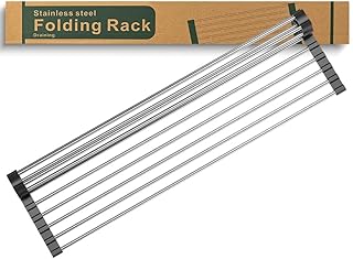 zzsbrm Roll Up Dish Drying Rack, Stainless Ki...,